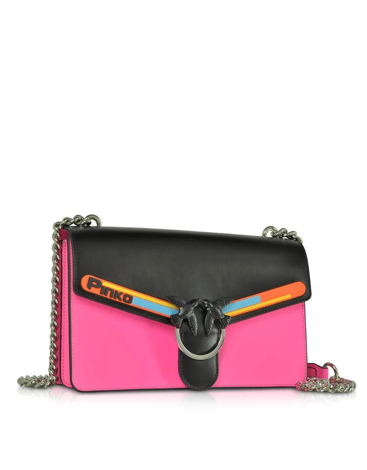 商品PINKO|Black and Fuchsia Love Sport Shoulder Bag,价格¥1357,第4张图片详细描述