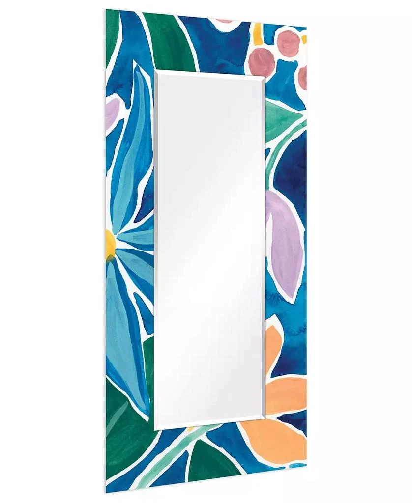 商品Empire Art Direct|"Tiki Square" Rectangular Beveled Mirror on Free Floating Printed Tempered Art Glass, 72" x 36" x 0.4",价格¥4205,第2张图片详细描述
