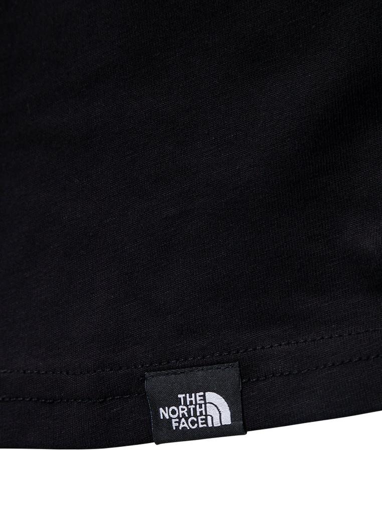 The North Face Black Cotton T-shirt With Logo Print商品第3张图片规格展示
