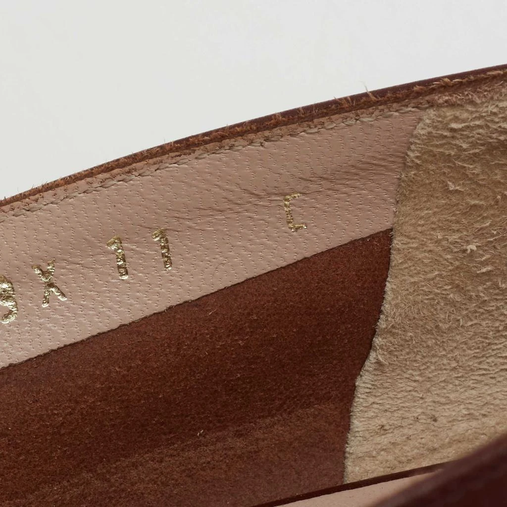 Salvatore Ferragamo Brown Leather Vara Bow Pumps  Size 41.5  商品