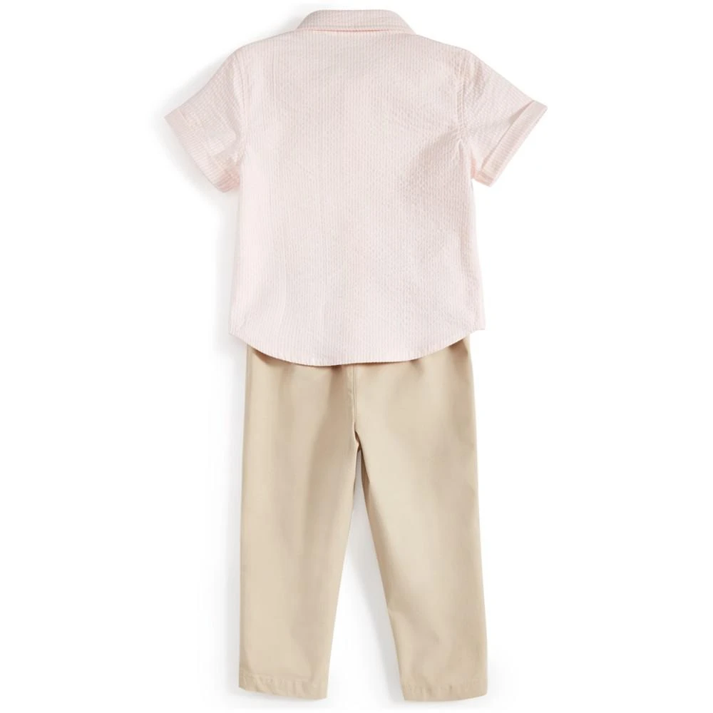 商品First Impressions|Baby Boys Button-Down Shirt and Chino Pants, 2 Piece Set, Created for Macy's,价格¥63,第2张图片详细描述