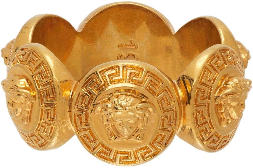商品Versace|Gold Tribute Medusa Ring,价格¥1644,第4张图片详细描述