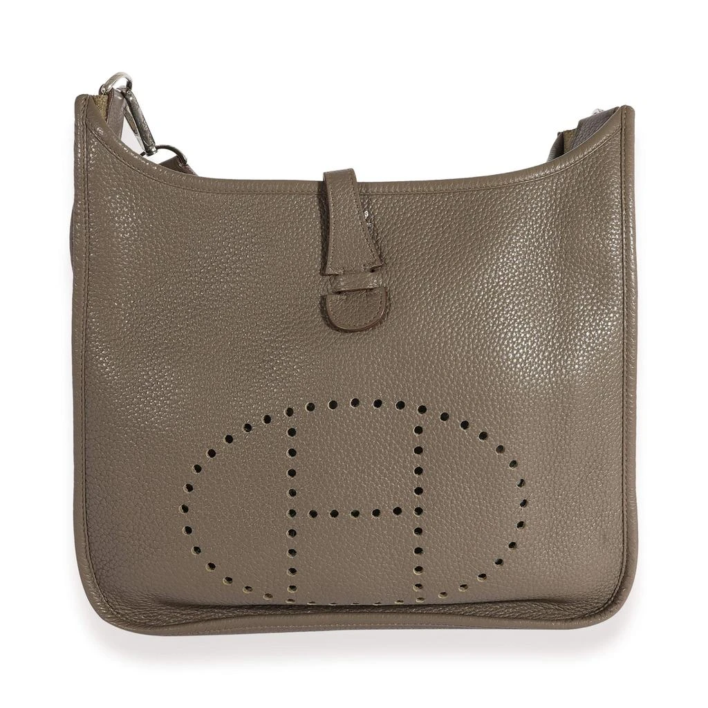 商品[二手商品] Hermes|Hermes Etoupe Clemence Evelyne III 29 PHW,价格¥21544,第5张图片详细描述