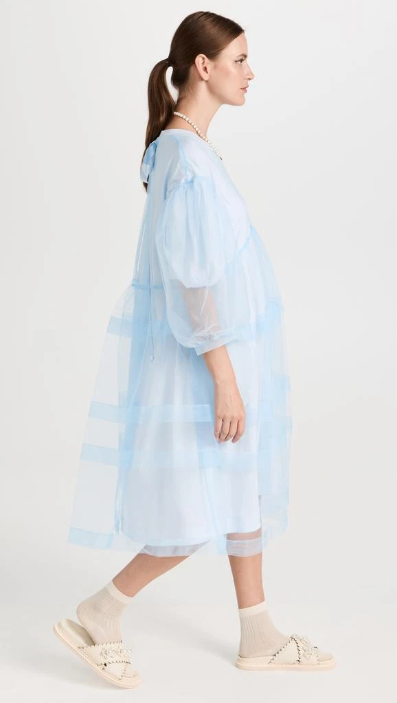 商品Simone Rocha|Simone Rocha 层褶网面罩层标志性衣袖连衣裙,价格¥2653,第4张图片详细描述