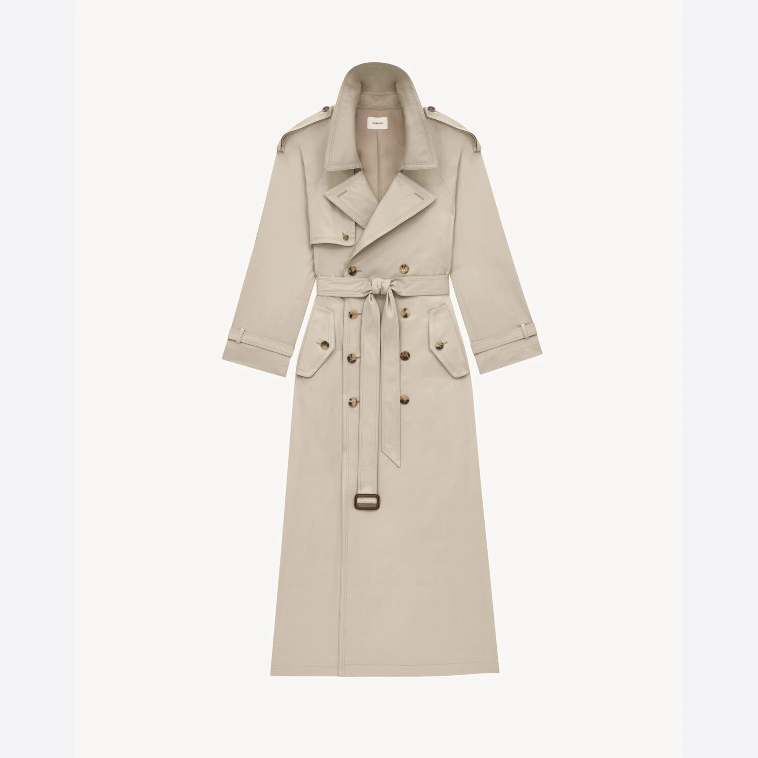【预售】 YSL圣罗兰 24秋冬 女士 风衣 TRENCH EN SERGÉ DE COTON 812414Y3A999610 商品