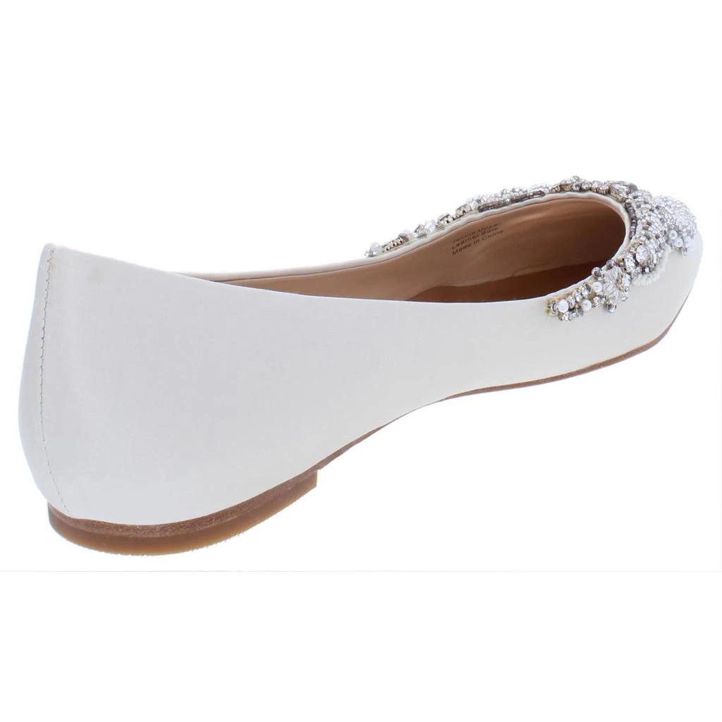 商品Badgley Mischka|Badgley Mischka Womens Malena Satin Embellished Ballet Flats,价格¥375,第2张图片详细描述