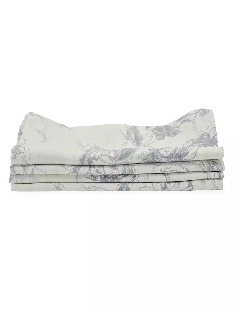 商品Tina Chen Designs|Florals Vintage Floral 4-Piece Linen Napkin Set,价格¥1007,第2张图片详细描述