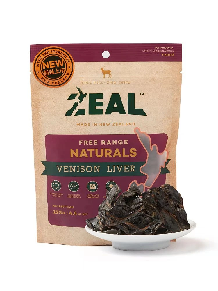 商品[国内直发] Zeal|新西兰全进口风干鹿肝片（犬用）125g,价格¥106,第1张图片
