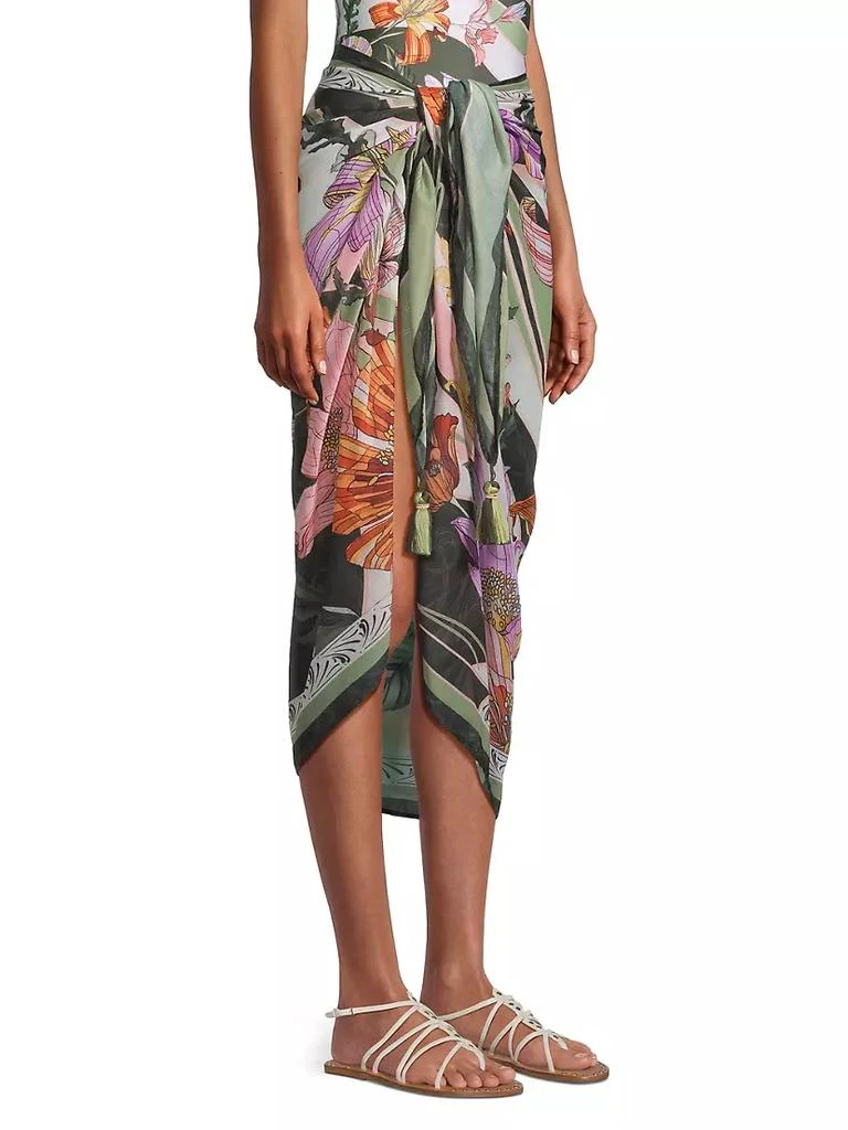 商品Agua Bendita|Marine Vitreo Floral Pareo,价格¥975,第4张图片详细描述