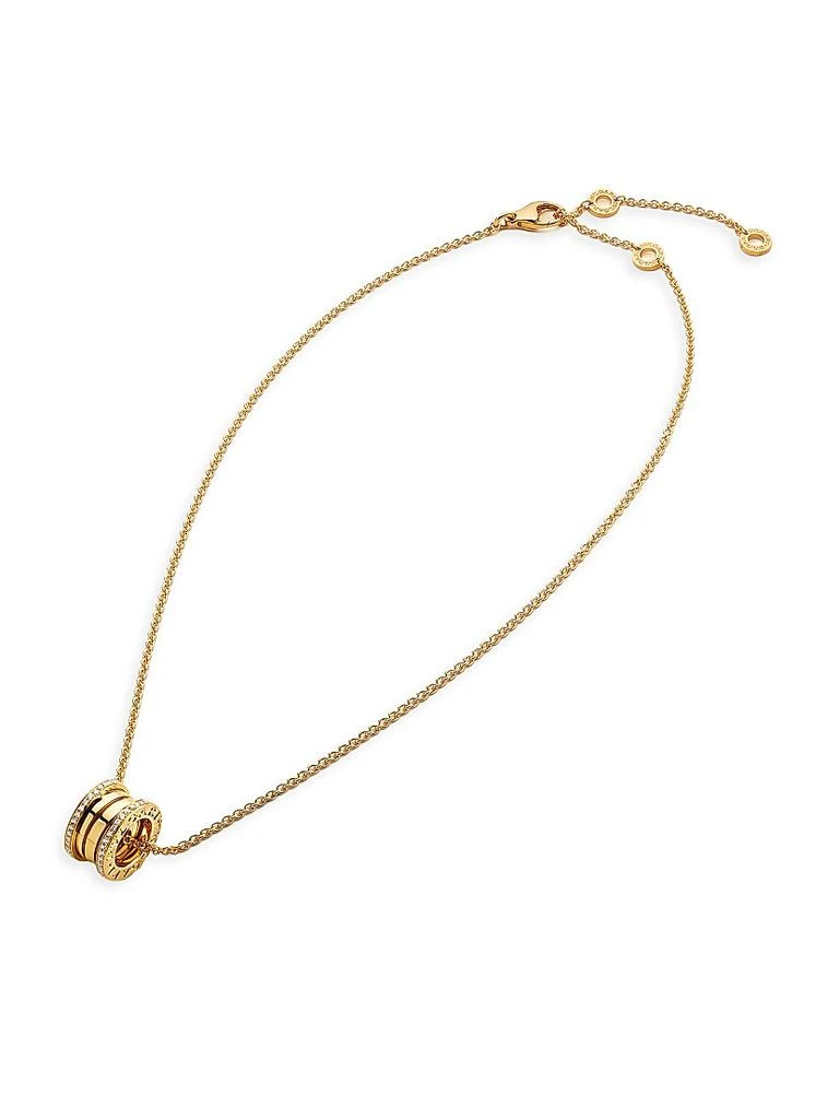 商品BVLGARI|B.Zero1 18K Yellow Gold & 0.41 TCW Diamond Pendant Necklace,价格¥67581,第1张图片