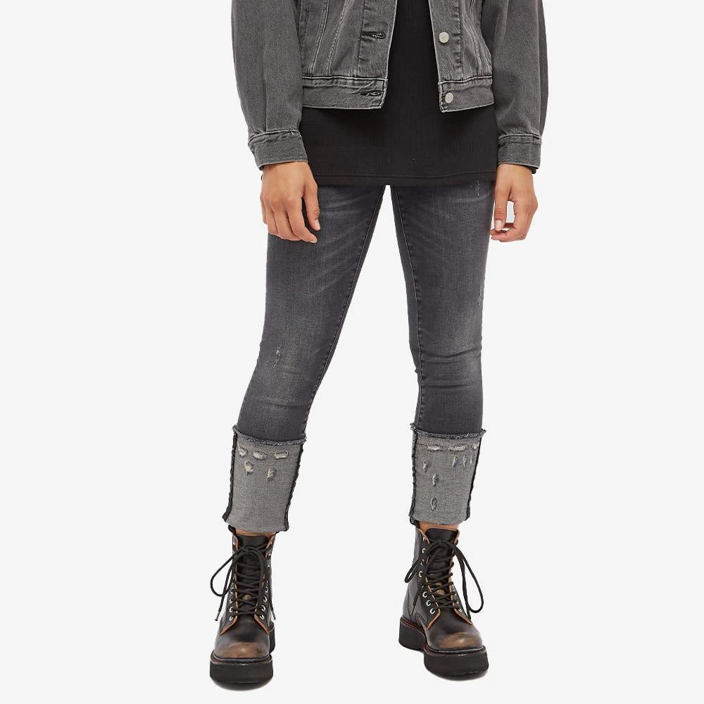 商品R13|R13 Kate Skinny Jeans With High Cuff,价格¥975,第3张图片详细描述