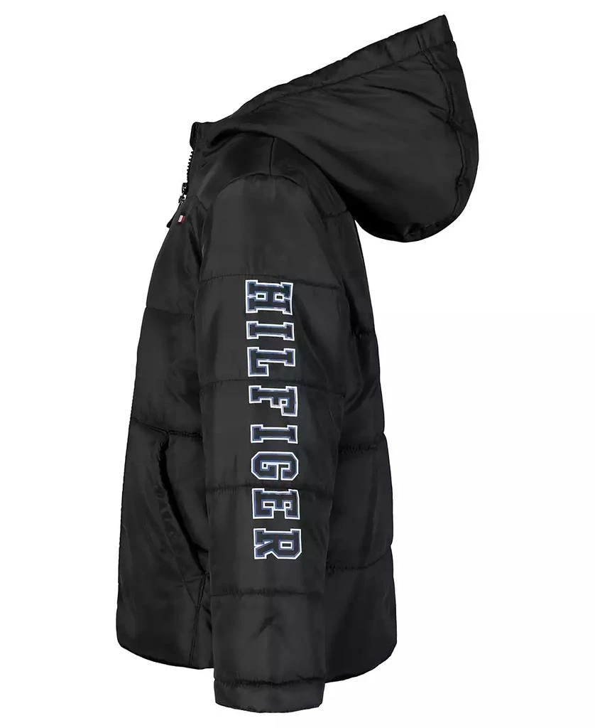 商品Tommy Hilfiger|Big Boys Hilfiger Sleeve Graphic Puffer Jacket,价格¥435,第3张图片详细描述