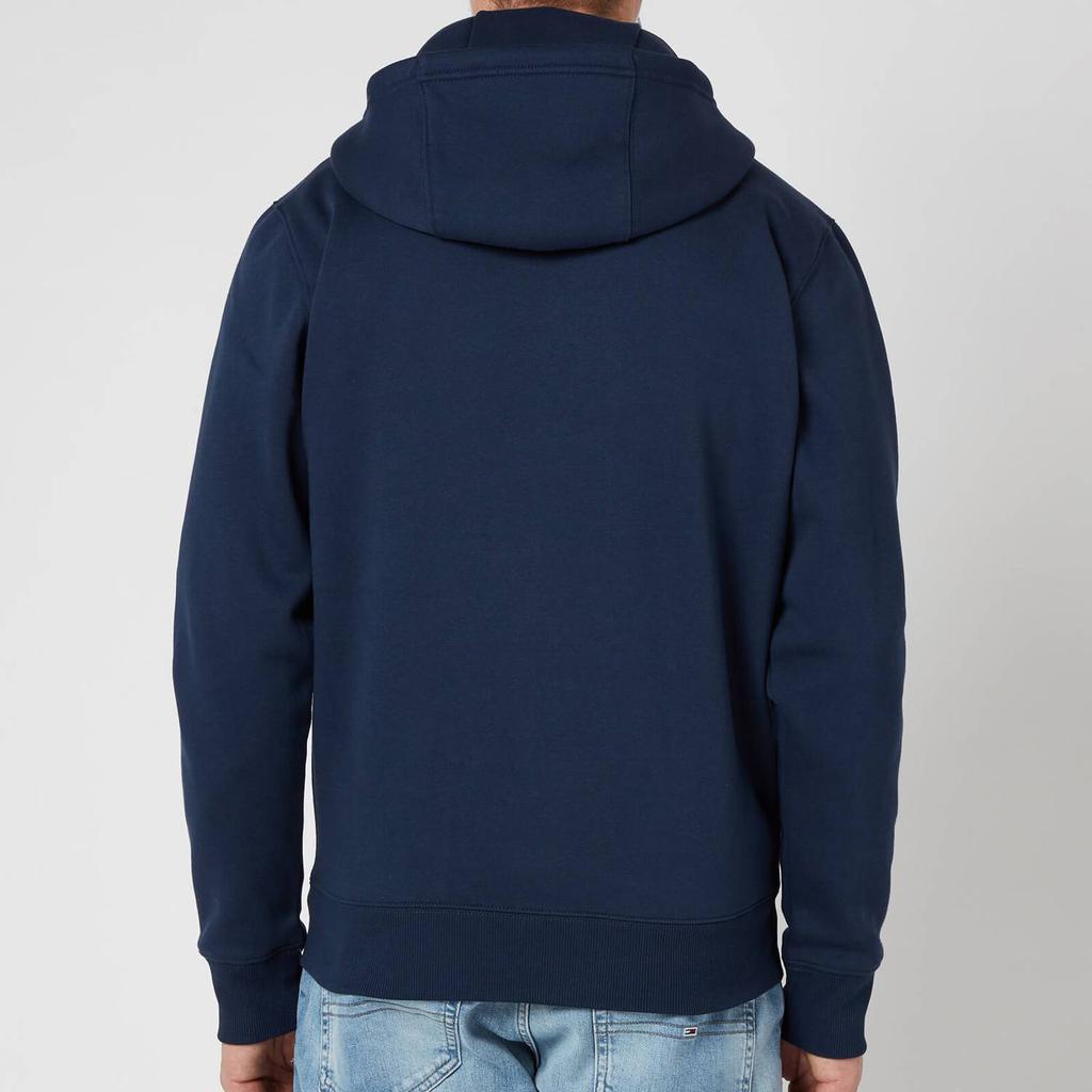 商品Tommy Hilfiger|Tommy Jeans Men's Regular Fleece Zip Hoodie - Twilight Navy,价格¥744,第4张图片详细描述