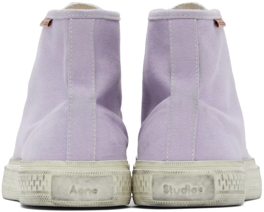 商品Acne Studios|Purple Ballow Tumbled High Sneakers,价格¥1817,第2张图片详细描述