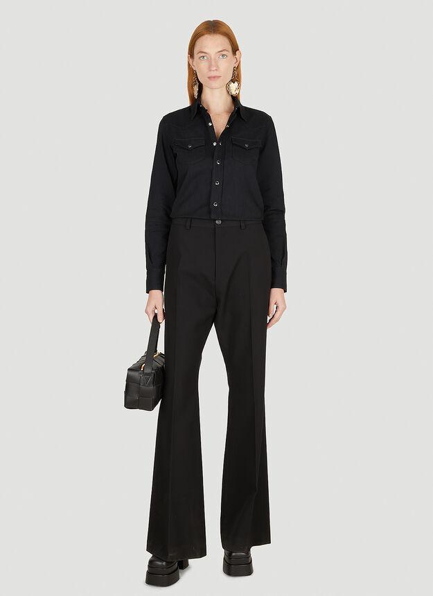 商品Yves Saint Laurent|Classic Western Shirt in Black,价格¥4097,第4张图片详细描述