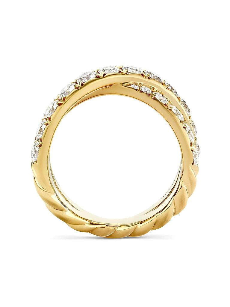 商品David Yurman|DY Crossover Band Ring in 18K Yellow Gold,价格¥48819,第3张图片详细描述