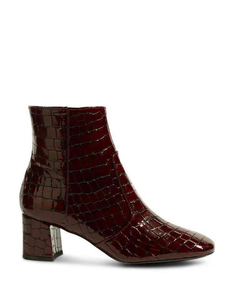 商品KAREN MILLEN|Women's Croc-Embossed Patent Leather Booties,价格¥1908,第2张图片详细描述