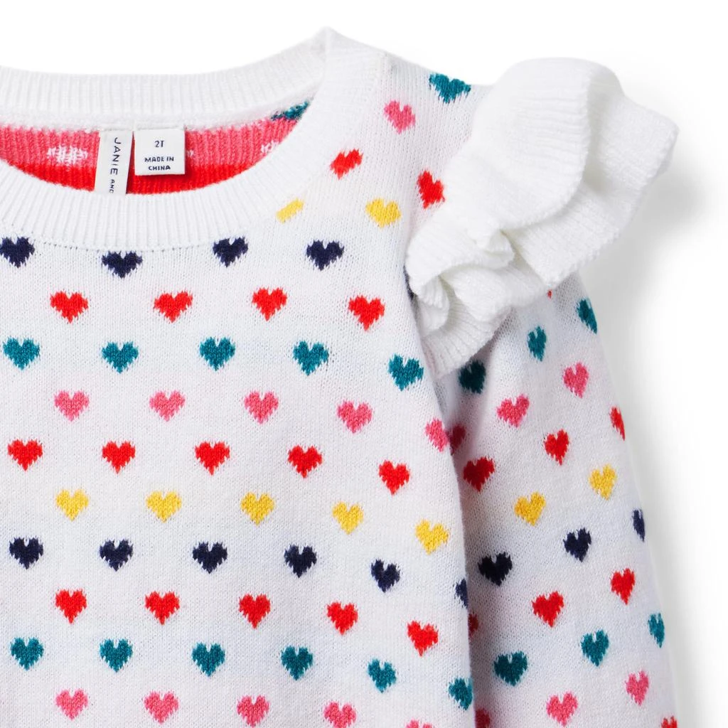 商品Janie and Jack|Rainbow Heart Sweater (Toddler/Little Kid/Big Kid),价格¥435,第3张图片详细描述