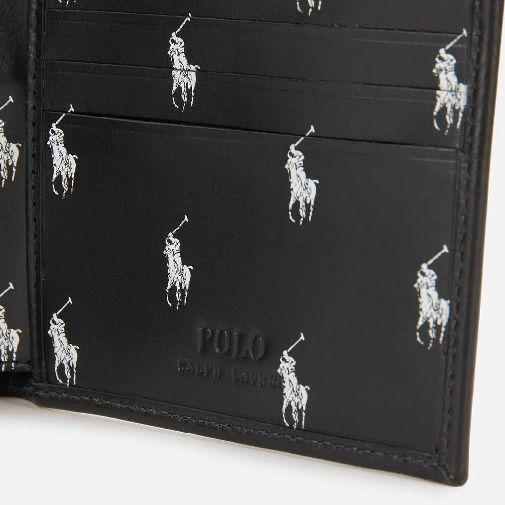 商品Ralph Lauren|Polo Ralph Lauren Men's Internal All Over Print Bifold Wallet - Black/White,价格¥823,第4张图片详细描述