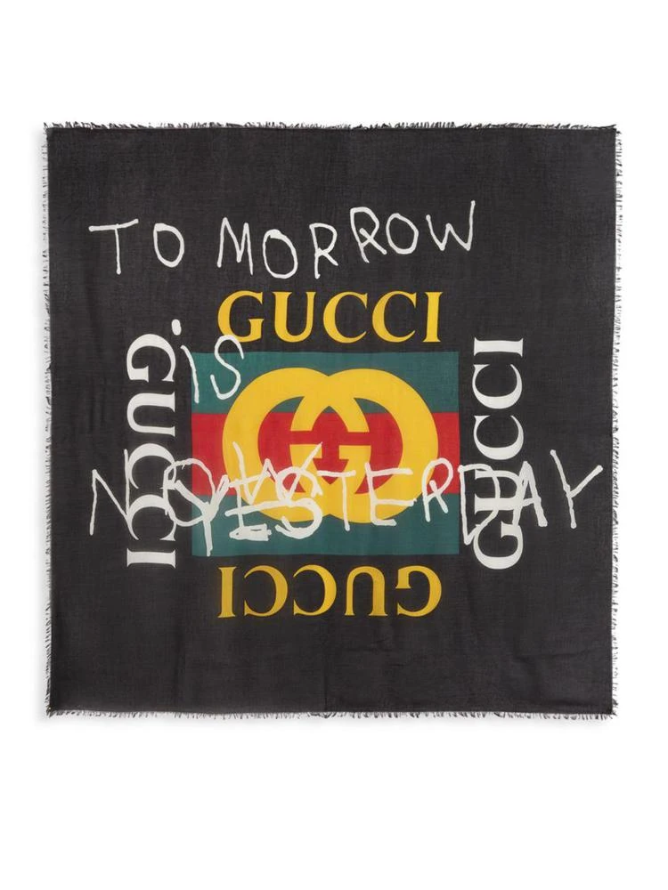 商品Gucci|Tomorrow Is Now Yesterday Scarf,价格¥3335,第2张图片详细描述