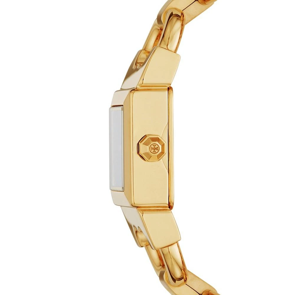 商品Tory Burch|Women's Double T-Link White & Gold-Tone Stainless Steel Bracelet Watch 22mm,价格¥2480,第4张图片详细描述