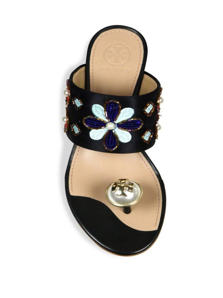 商品Tory Burch|Estella Silk Blend Ring Slide Sandals,价格¥1561,第4张图片详细描述