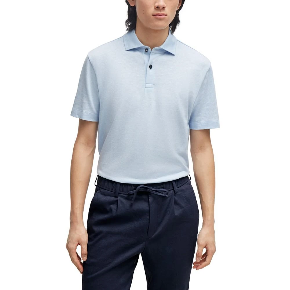 商品Hugo Boss|Men's Regular-Fit Polo Shirt,价格¥946,第1张图片