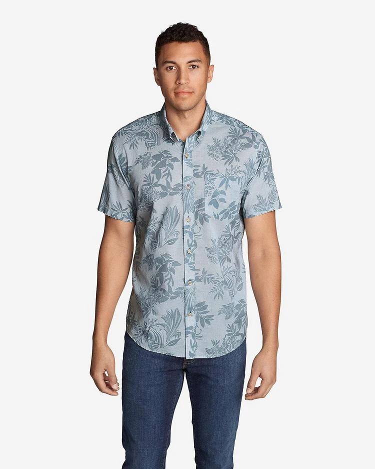 商品Eddie Bauer|Men's Vashon 印花短袖衬衫,价格¥261-¥373,第3张图片详细描述