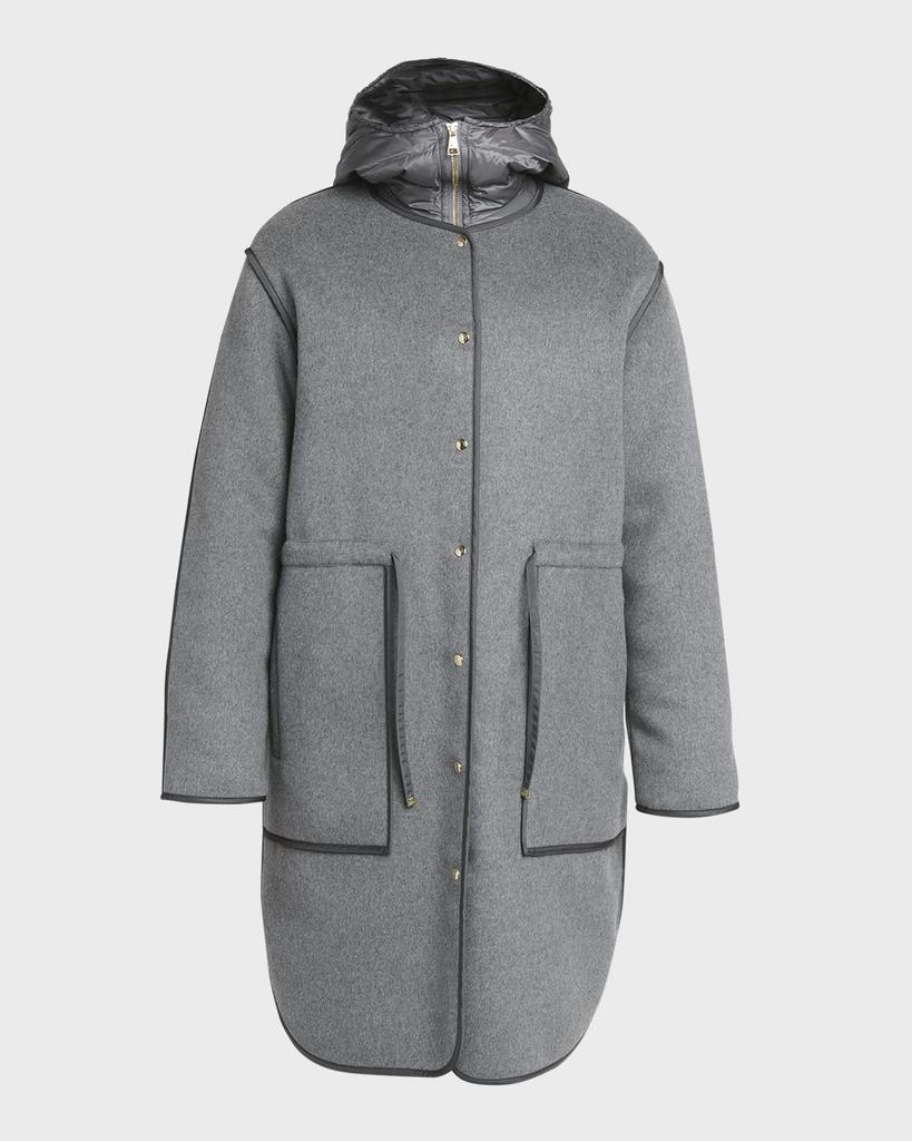 Moncler Bonrepos 3-in-1 Cashmere-Blend Long Coat - Coats - Free