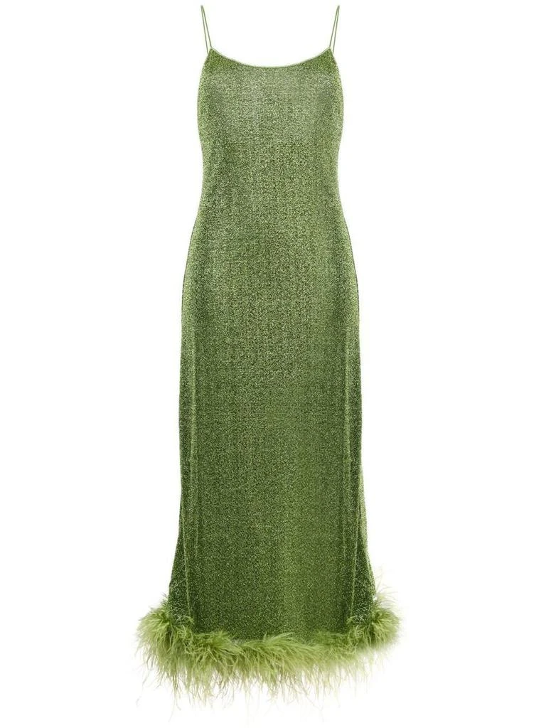 商品OSÉREE|OSÉREE LUMIERE PLUMAGE SLIP DRESS CLOTHING,价格¥2984,第1张图片