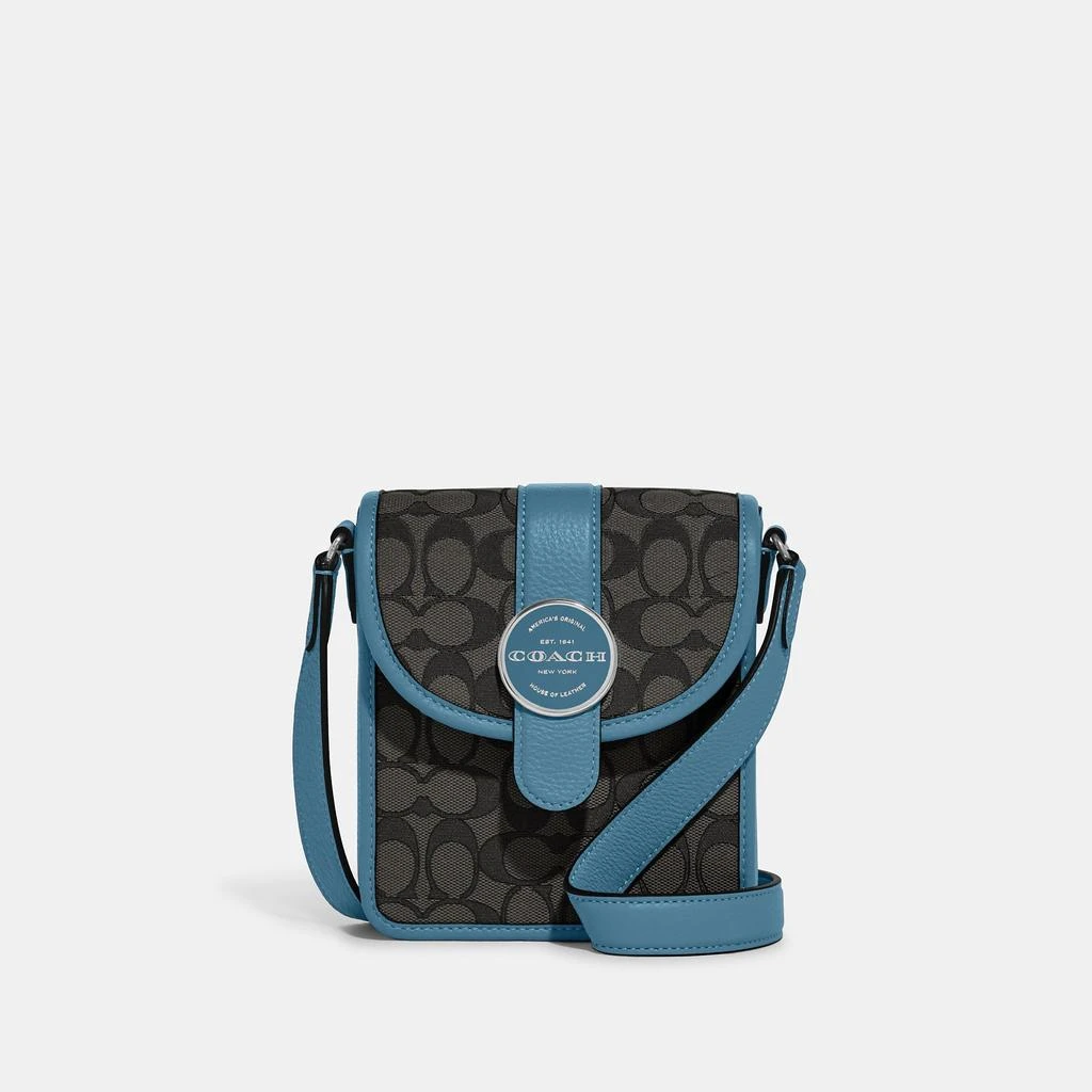 Coach Outlet Coach Outlet North/South Lonnie Crossbody In Signature Jacquard 8
