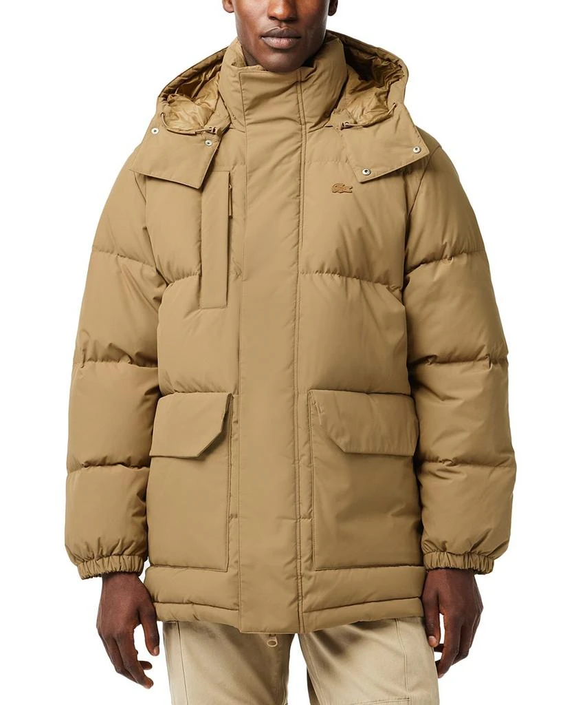 商品Lacoste|Lacoste Hooded Zip Down Puffer Jacket,价格¥3289,第1张图片