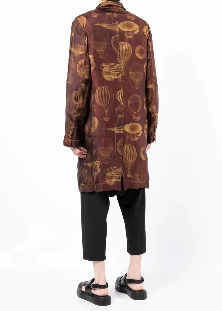 商品Uma Wang|Uma Wang Dark Red & Tan Giovanni Coat,价格¥6341,第3张图片详细描述