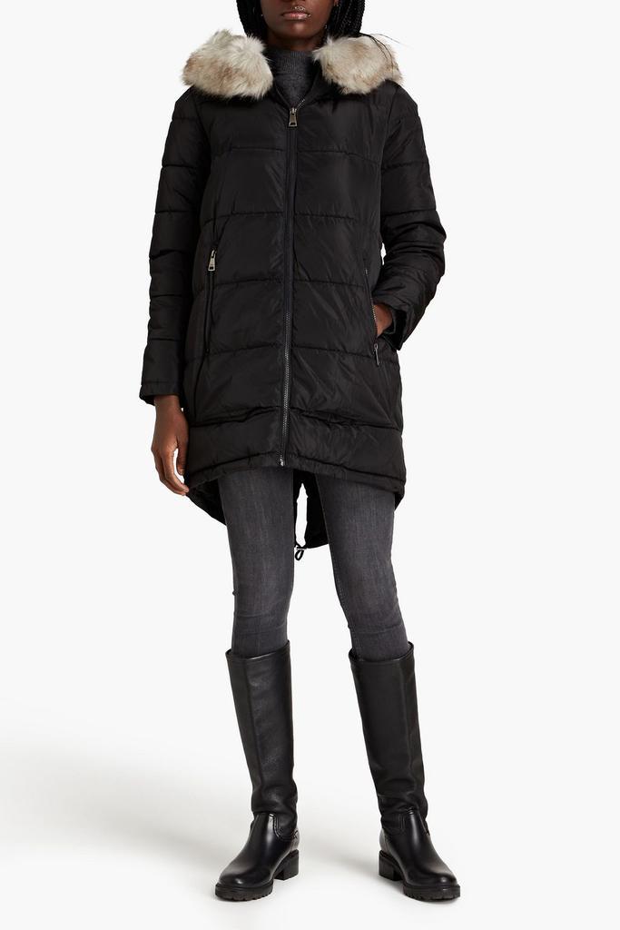 商品DKNY|Faux fur-trimmed quilted shell hooded coat,价格¥1045,第4张图片详细描述