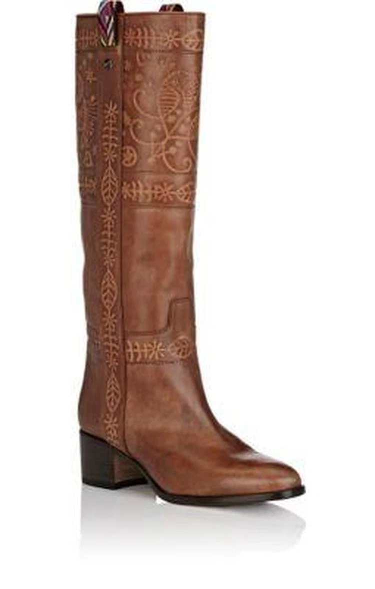 商品Valentino|Santeria Leather Knee Boots,价格¥6166,第2张图片详细描述