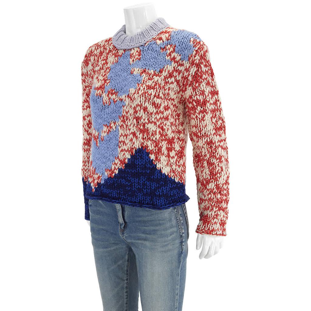 Burberry Crewneck Knit Jumper in Bright Red, Size Large商品第2张图片规格展示