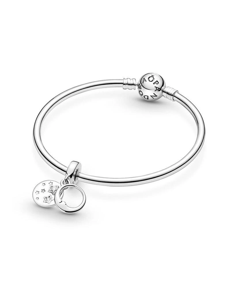 商品PANDORA|Pandora Silver CZ Moon & Star Dangle Charm,价格¥221,第5张图片详细描述