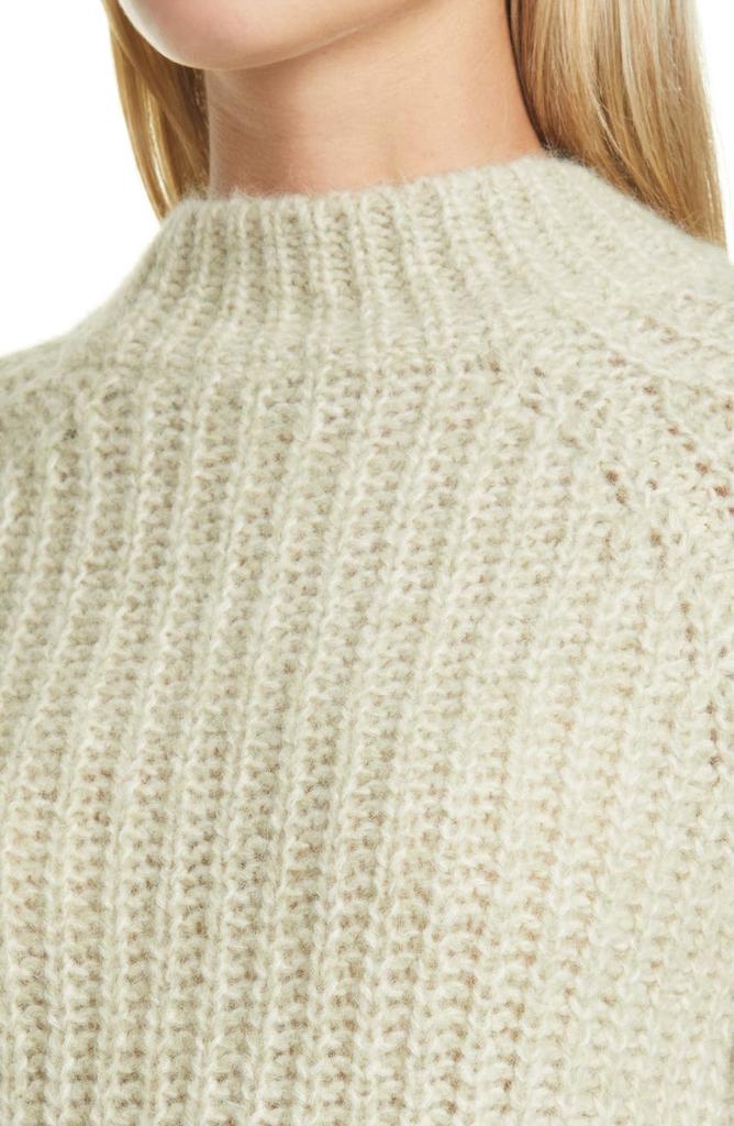 Marled Shaker Stitch Raglan Sleeve Sweater商品第4张图片规格展示