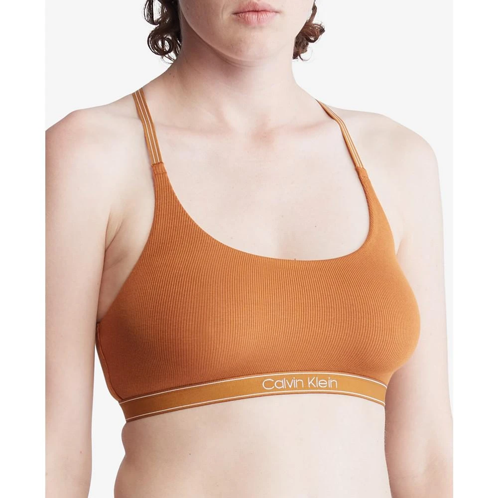 商品Calvin Klein|Women's Pure Ribbed Unlined Bralette QF6438,价格¥135,第1张图片