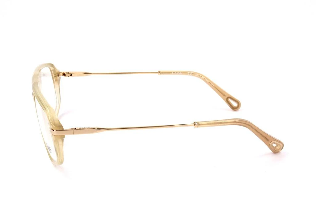 商品Chloé|Chloé Eyewear Aviator Frame Glasses,价格¥1058,第3张图片详细描述