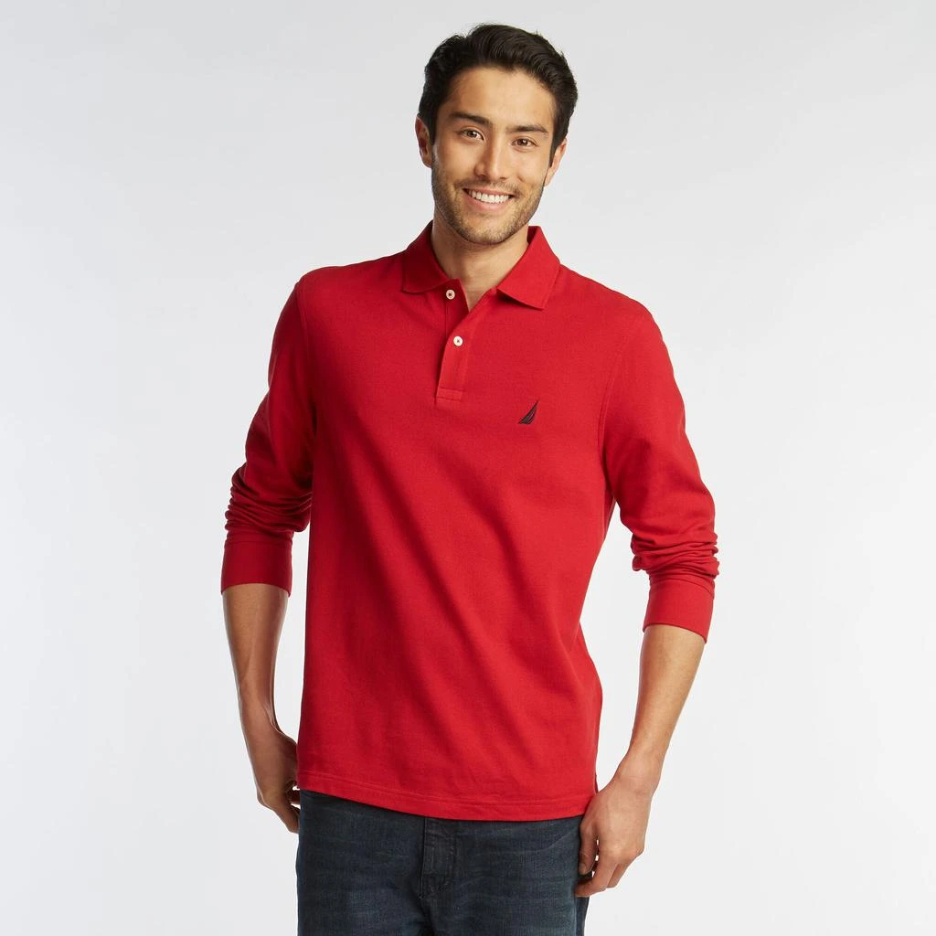 Nautica Mens Classic Fit Long Sleeve Polo 商品