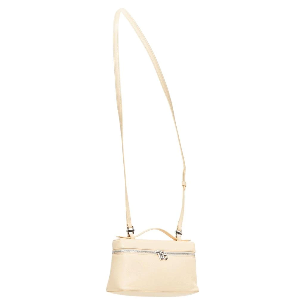 商品[二手商品] Loro Piana|L19 beige grained leather pouch crossbody bag,价格¥31888,第2张图片详细描述