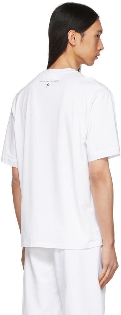 商品Neil Barrett|White James Harden Edition Star Bolt T-Shirt,价格¥1524,第5张图片详细描述