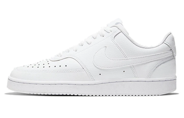 商品[国内直发] NIKE|Court Vision 1 Low 合成革皮革 车缝线 低帮 板鞋 女款 白色,价格¥377,第1张图片