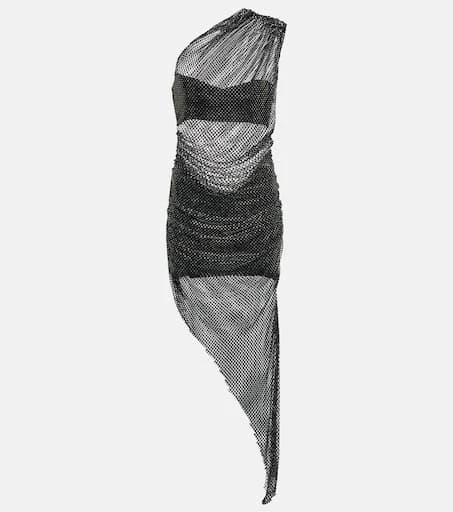 商品GIUSEPPE DI MORABITO|水晶缀饰网布中长连衣裙,价格¥7097,第1张图片