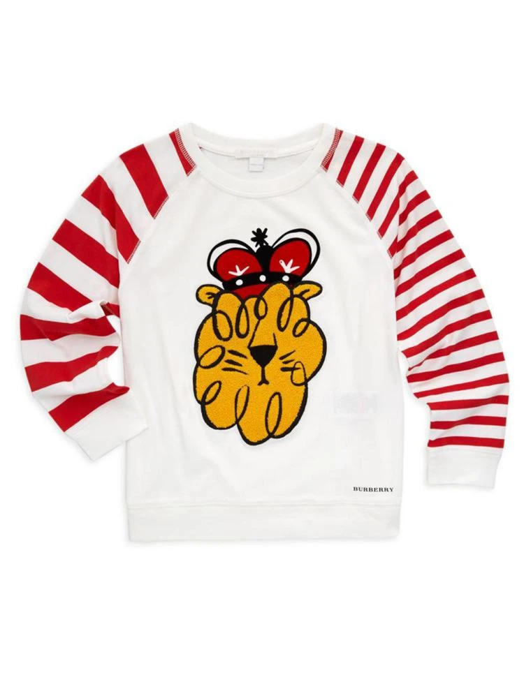 商品Burberry|Little Boy's & Boy's Lion Stripe Top,价格¥705,第1张图片