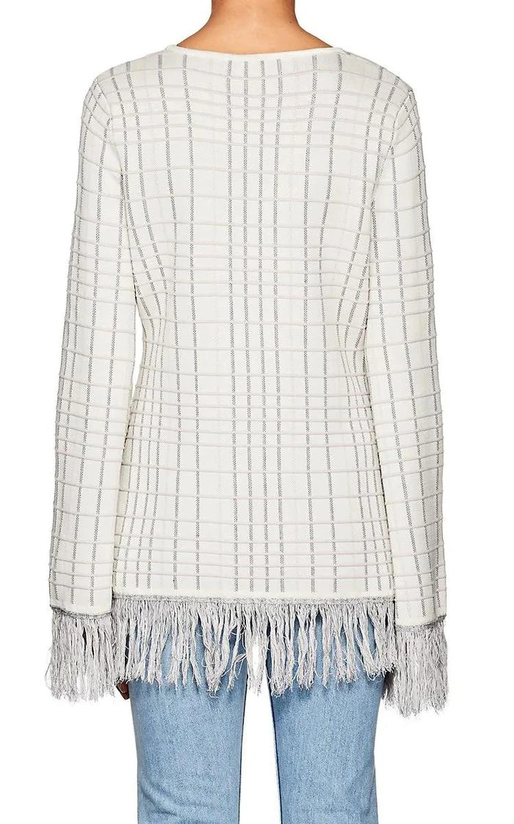商品PRABAL GURUNG|Plaid Jacquard-Knit Top,价格¥1159,第2张图片详细描述