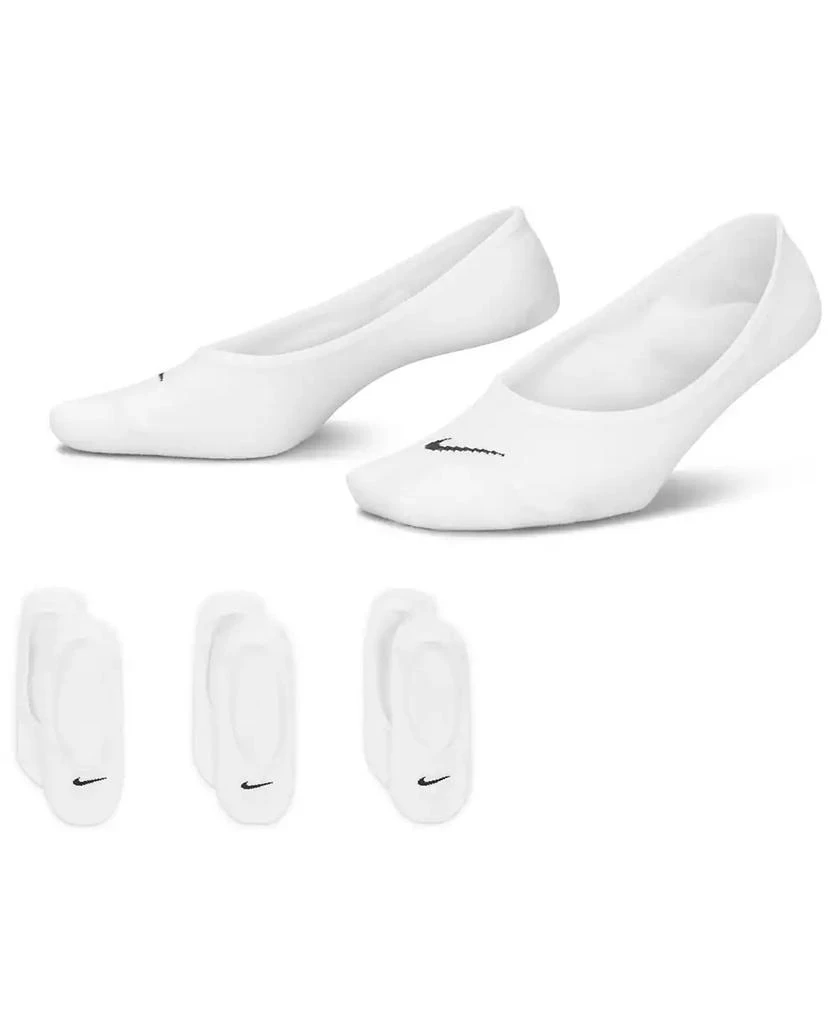 商品NIKE|Unisex Nike Everyday Lightweight Training Footie Socks 3 Pairs,价格¥51,第4张图片详细描述