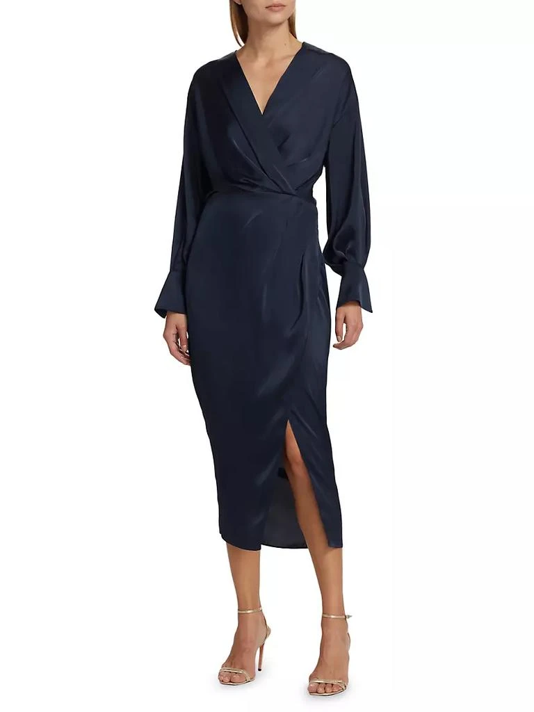 商品ASTR|Sadyra Satin Wrap Dress,价格¥472,第3张图片详细描述