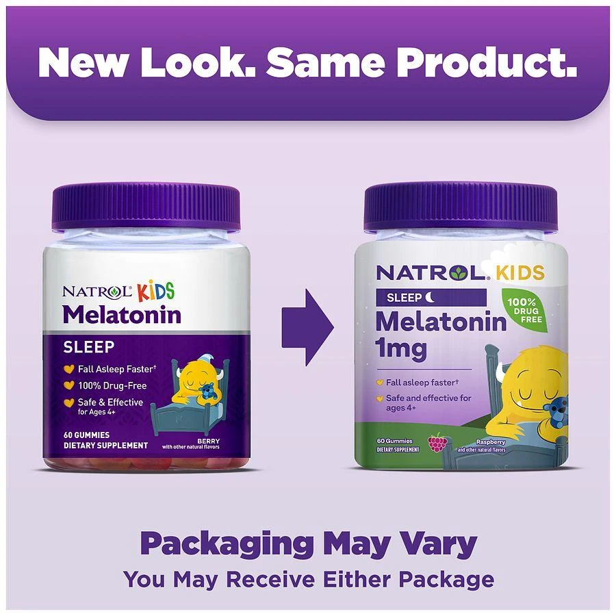 商品Natrol|Melatonin 1 mg Gummies Raspberry,价格¥105,第2张图片详细描述